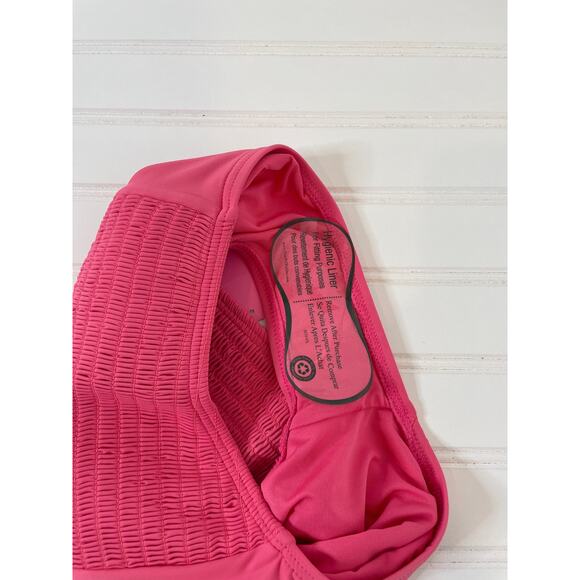 NWT Kate Spade Solids Pink Cloud Smocked Bikini Bottom Swim Size XL - Picture 8 of 8